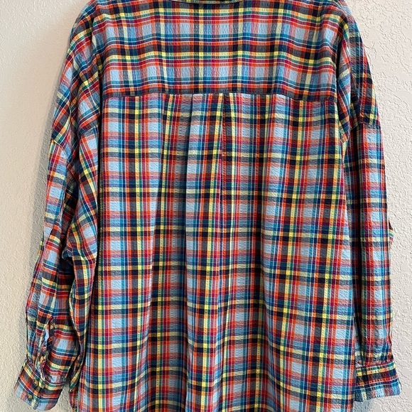 Urban Outfitters Bryce Oversize Plaid Button Down Shirt Size Women’s Sma… - Picture 7 of 13